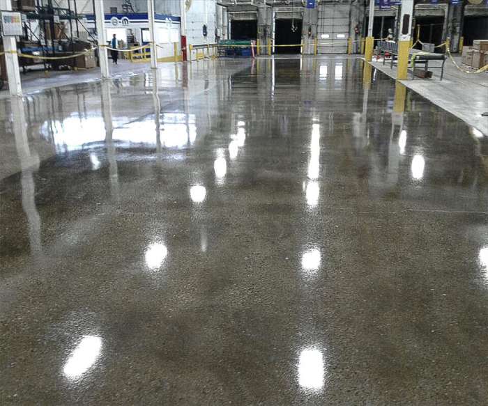 concrete glossy coating