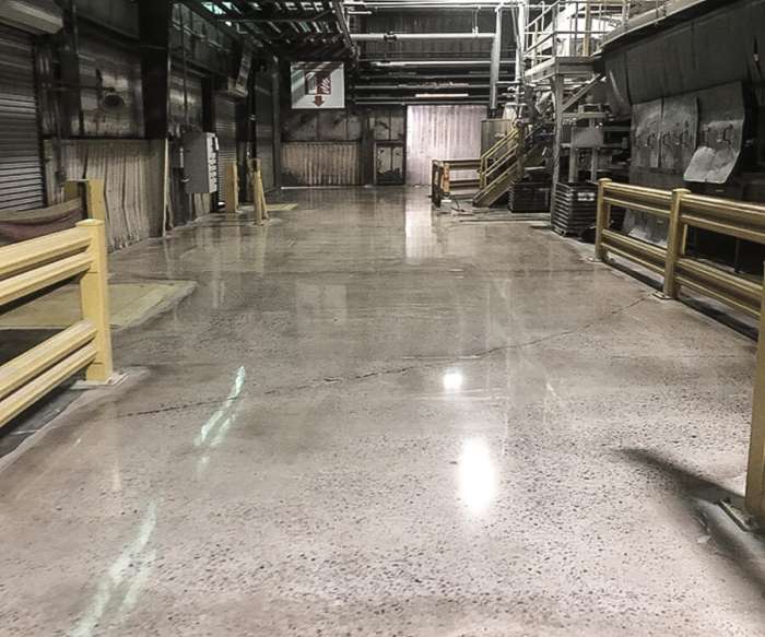 concrete sealer in warehouse
