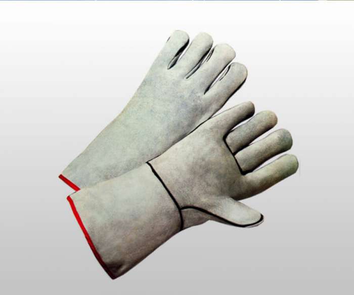 gray welding gloves