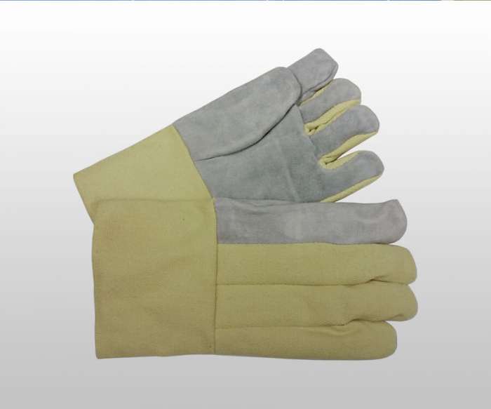 high temperature leather palm gloves