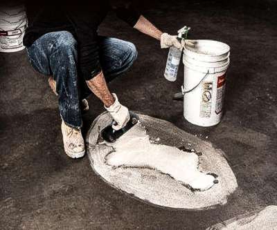 wet concrete repair