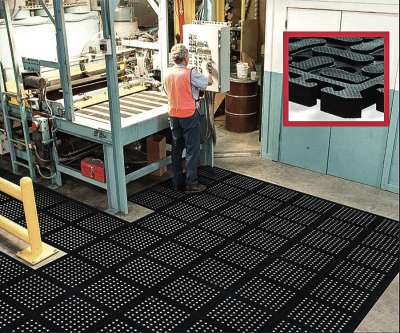 Kushion Safe Modular, Anti-Fatigue + Safety Matting