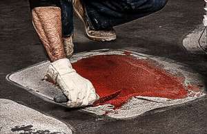 colored epoxy patch