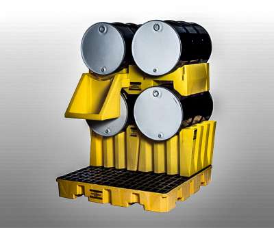 spill containment pallet for drums